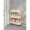 Estante de Almacenamiento para Baño, Gabinete de Almacenamiento para Espacios Estrechos, Carrito Ultra Delgado de Pie para Espacios Estrechos Detrás de la Puerta del Baño, Estante de Pared para Cocina