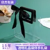 Bolsa de regalo de mano para boda, bolso de mano de PVC, bolsa para regalo de vacaciones, dulces, bolsa de embalaje de plástico transparente, en stock