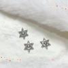 Arte de Uñas Navideño Joyería de Circonita 107 Árbol de Navidad Colgante de Campana Cadena de Copo de Nieve Borla DIY Accesorios para Uñas Postizas