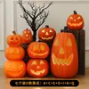Decoraciones de linternas de calabaza de Halloween, accesorios para crear un ambiente festivo, arreglos de escenas, decoraciones para entradas, bares y tiendas, decoraciones nocturnas