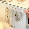 Mini Ganchos en Fila, Sin Rastro, para Puertas de Gabinete, Puertas de Gabinete de Espejo, Collares, Gomas para el Cabello, Sin Taladro, Populares en Línea, Multilámina, Adhesivo para Montaje en Coche