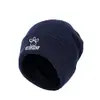 Sombrero Estilo Americano Otoño Invierno Gorro Retro Estampado de Garras Bordado de Letras Sombrero de Lana Tejido a Mano Resistente al Viento para Exteriores y Viajes Diarios Hombres Mujeres