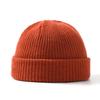Gorro Yuppie Invierno Nuevo Estilo Otoño e Invierno Gorro Melón Estudiante Moda Trendy Cálido Gorro de Punto con Copa Redonda de Ala Plana Marca Trendy