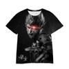 Amazon Comercio Exterior Transfronterizo Nuevo Camiseta Casual Holgada de Manga Corta Impresión Digital 3D Black Myth Wukong para Hombre