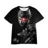 Fábrica de comércio exterior transfronteiriço mito negro Wukong desenho animado jogo 3A periférico tendência de impressão digital 3D Camiseta