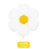 Balões Brancos de Margarida Estilo Ins, Decorações de Aniversário de Flores Frangipani e Crisântemo Estilo Coreano, Balões de Girassol com Rosto Sorridente