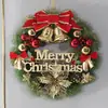 Explosões da Amazon guirlanda de Natal de pinho atacado 38cm pendente de porta anel de rattan feito à mão layout de decoração de vitrine