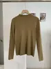 KEKEZOON blusa de malha fina de manga comprida, gola alta lisa, slim fit, para usar como base, atacado para mulheres 8989