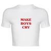 Verão Novo Gola Redonda Pulôver Manga Curta Estampa de Letras Ombro a Ombro Top T-shirt Feminino Europeu e Americano