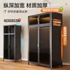 Armário de Roupas para Quarto de Casa Armário de Armazenamento Armário Simples de Aço Cabide de Roupas Infantil Armário de Armazenamento para Bebê de Chão