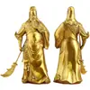 Estatueta de Guan Guan Er Ye de Cobre para Decoração de Casa, Estátua de Guan Yu para Sala de Estar, Empresa, Loja e Decoração de Cerimônia de Inauguração