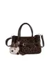 Bolso de Mano de Ante Esmerilado Otoño/Invierno 2026 Coreano de Nicho Piel de Vaca de Capa Superior para Mujer Bolso Tote de Hombro/Axila para Viajes Diarios