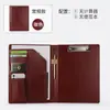 Carpeta de Negocios Multifuncional Transfronteriza A4, Carpeta Gestora de Documentos, Calculadora, Firma de Contrato de Venta, Cuaderno de Negociación de Cuero