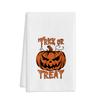 Toalha Impressa de Halloween com Fibra Ultrafina para Suprimento Transfronteiriço, com Design Principal de Abóbora e Fantasma, Pano de Limpeza para Cozinha, Toalha de Mão