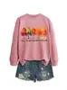 El otoño es mi color favorito sudadera versátil holgada para mujer comercio exterior transfronterizo Amazon al por mayor