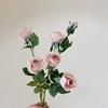 Flores artificiais hidratantes 6 pequenas rosas sensação hidratante flores falsas simulação buquê alto sentido floral decoração de casamento