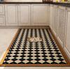 Alfombra especial para cocina de estilo americano, antideslizante, resistente al aceite y al agua, de cuero sintético, impermeable, para inodoro