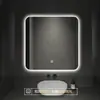 Espelho Inteligente Quadrado Tmall Elf Anti-Embaçante Montado na Parede Espelho de Banheiro Luminoso LED Espelho de Banheiro com Indução e Luz