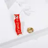 Broche de Metal para Passar em Provas, Vermelho Chinês de Incentivo para Provas, Broche de Formatura