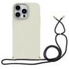 Capa de celular para iPhone 15 PRO MAX com cordão de palha de trigo, alça transversal degradável, para 13/14, com espiga de trigo