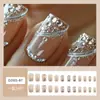 Uñas Portátiles de Estilo Europeo y Americano Más Vendidas, Cortas, Medianas y Largas con Puntos y Diamantes, Parches de Uñas Removibles, Diseños Se Pueden Diseñar con Fotos y Muestras