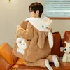 Pijama de Franela de Invierno para Niños, Conjunto Grueso de Coral Fleece Acolchado de Algodón para Hogar para Niñas y Bebés