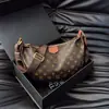 Bolso de mujer de alta gama 2026 nuevo modelo, bolso tipo empanada estampado, gran capacidad, versátil bolso retro para debajo del brazo, bolso de hombro y cruzado