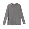 Chamarra sudadera ajustada, simple y elegante, para mujer, perfecta para primavera y otoño, versátil, con línea de hombro regular, cintura ceñida y corte ajustado, adecuada como cárdigan deportivo o sudadera con capucha