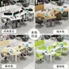 Mesa Criativa para Equipe Mesa de Trabalho Simples Combinação de Mesa e Cadeira de Escritório Mesa de Escritório para Equipe Mesa de Escritório com Formato Especial