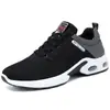 Sapatos masculinos plus size transfronteiriços, sapatos esportivos respiráveis de malha fly de verão, sapatos com amortecimento a ar, tênis, sapatos casuais de malha, tênis de corrida