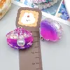 Colgante de Concha Marina Perla 3D de Resina Transparente Colorida Realista Accesorios para Joyería de Pendientes Collares DIY
