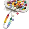 Contas Pequenas de Margarida Laqueadas em Acrílico para DIY/Acessórios de Decoração para Headwear, Corrente de Celular, Chaveiro, Bolsa