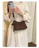 Bolsa tote de lona texturizada simples estilo coreano para mulheres, novo modelo 2026, bolsa de ombro e transversal de grande capacidade para o dia a dia