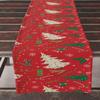 Nova Bandeira de Mesa de Natal da Amazon Decoração de Atmosfera de Festa de Feriado Restaurante Toalha de Mesa Isolada de Linho Americano