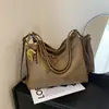 Bolso de Hombro Único Casual Retro para Mujer 2026 Nuevo Gran Capacidad PU Color Sólido para Viajar Doble Hombro Cruzado Bolso Tote