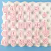 Molde de prensa alfanumérico para galletas de pastel de azúcar volteado DIY, molde de decoración de letras de chocolate para deletrear bendiciones, molde de repujado