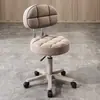Taburete de Belleza, Taburete Giratorio Ajustable para Salón de Belleza, Taburete de Peluquería, Taburete Redondo para Barbería, Silla Redonda para Maquillaje en Casa
