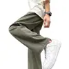 Pantalones casuales estilo Hong Kong transfronterizos para hombre primavera y otoño estilo japonés con caída sueltos pierna recta pierna ancha pantalones cargo marca de moda pantalones versátiles