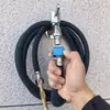 Pistola de Pulverização Toda em Cobre com Conector de Aço Inoxidável, Resistente ao Gelo, Anti-Endurecimento, Anti-Envelhecimento, Bico de Pistola de Pulverização para Rega de Jardim, Mangueira de Lavagem de Carros com Conexão Rápida