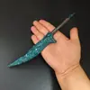 Juguete de arma modelo periférico del juego Elden Ring, artesanía totalmente metálica, daga de cristal 22CM arma