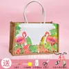 Bolsa de lona Borboleta Gubat bolsa de mão bolsa de linho material para produção DIY artesanal bolsa de material atividade criativa para grupo de pais e filhos