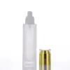 Garrafas de Loção Grossas de Vidro Fosco para Atacado, Frascos Dispensadores Tipo Bomba para Base Líquida, Spray de Essência, Cosméticos Líquidos Originais e Produtos de Cuidados com a Pele