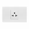 Panel de enchufe e interruptor estilo americano tipo 118 Socket de pared USB de seis orificios estilo europeo británico Blanco Enchufe de pared USB de tres orificios estilo brasileño