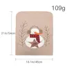 Decoração de Mesa de Natal Transfronteiriça Desenho Animado Boneco de Neve Bandeira Bordada Jogo Americano Capa de Cadeira Caminho de Mesa de Linho Tapete de Mesa de Jantar Capa de Encosto de Cadeira