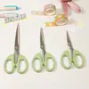 Tijeras Pequeñas Hechas a Mano Color Verde Menta Estilo Xiaohongshu para Estudiantes, Tijeras Pequeñas Simples yafiladas para Cortar Flequillos