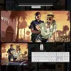 Mouse Pad Personalizado Grand Theft Auto Gta, Tapete Extra Grande para Teclado de Computador para Meninos, Tapete Espesso de Mesa E-Sports de Anime