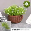 Flores Artificiales Pequeñas Milán, Flores de Plástico, Cubiertas para Esquinas de Escritorio, Adornos de Plantas Verdes en Maceta, Flores para Vallas, Flores Artificiales de Eucalipto