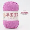 Oveja Bebé Hilo de Algodón Peinado de 4 Cabos Hilo de Algodón de Leche Ovillo para Tejer a Mano DIY Crochet Kit de Materiales para Bufanda Suéter de Bebé