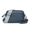 Denk2025 Nueva Bolso de Cuero Genuino al por Mayor Transfronterizo para Mujer, Bordado Sencillo, Sensación de Alta Gama, Bolso Cruzado, Bolso Cuadrado Pequeño, Bolso de Hombro