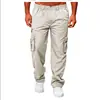 Comercio exterior transfronterizo 2026 pantalones de trabajo casuales para hombre multi-bolsillo holgados de pierna recta, pantalones casuales de moda y versátiles